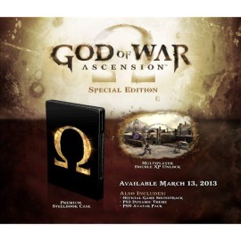JEU PS3 GOD OF WAR : ASCENSION EDITION SPECIALE (PASS ONLINE)