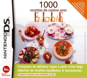 JEU DS 1000 RECETTES DE CUISINE AVEC ELLE A TABLE