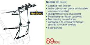 Achat PORTE VELO NORAUTO NORBIKE 3R d occasion Cash express