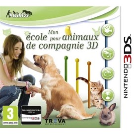 JEU 3DS MON ECOLE POUR ANIMAUX DE COMPAGNIE 3D