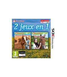 JEU 3DS 2 JEUX EN 1 MON CHEVAL WESTERN 3D + MON HARAS 3D