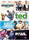 DVD SCIENCE FICTION 4 COMEDIES U.S. : NOS PIRES VOISINS + TED + ALBERT A L'OUEST + PAUL - PACK