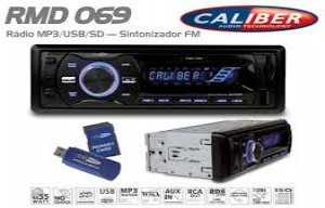 AUTORADIO USB/SD/FM/AUX BLEU CALIBER RMD069-3