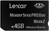 CARTE MEMOIRE LEXAR MEMORY STICK PRO DUO 4GB
