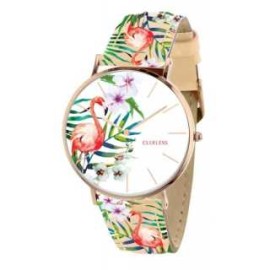 MONTRE A QUARTZ CLUELESS MONTRE CLUELESS FLAMANT FEMME MULTICOLORE - BCL10031-001