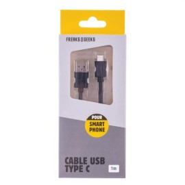 CABLE TYPE C 1M NOIR F&G FREAKS AND GEEKS 801141M