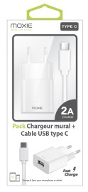 PACK SECTEUR 2A +CABLE DATA USBC MOXIE PACKCHARG2AUSBCBLI