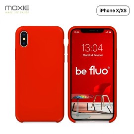 COQUE IPHONE X/XS ROUGE MOXIE BEFLUOIPXRED