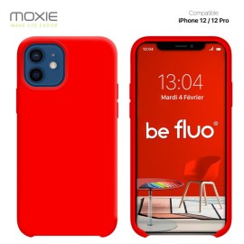 COQUE IPHONE 12/12 PRO ROUGE MOXIE BEFLUOIP12PRRED