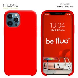 COQUE IPHONE 12 PRO MAX ROUGE MOXIE BEFLUOIP12PRMRED