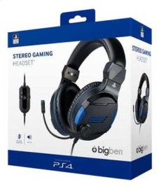 CASQUE FILAIRE TYPE JACK BIGBEN STEREO GAMING HEADSET PS4 BB4507