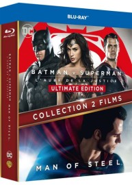 BLU-RAY SCIENCE-FICTION COLLECTION 2 FILMS : BATMAN V SUPERMAN : L'AUBE DE LA JUSTICE + MAN OF STEEL - 4K ULTRA HD +