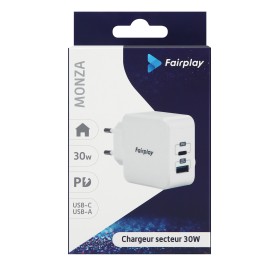 MONZA CHARGEUR 30W/USB-A-C FAIRPLAY MNZ-02