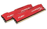 BARETTE MEMOIRE HYPERX FURY RED 8GB DDR3 1866MHZ HX318C10FRK2/16