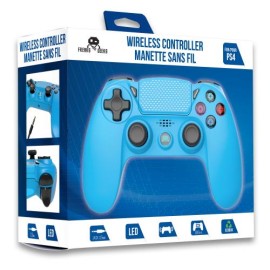 MANETTE PS4 SS FIL FLASHY BLEUE FREAKS AND GEEKS 140064Y