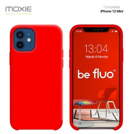COQUE IPHONE 12 MINI - ROUGE MOXIE BEFLUOIP12MINIRED