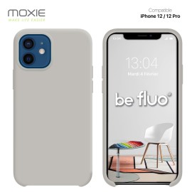 COQUE IPHONE 12/12 PRO - GRIS MOXIE BEFLUOIP12PGREY