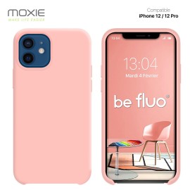 COQUE IPHONE 12/12 PRO - ROSE MOXIE BEFLUOIP12PRLIGHTP