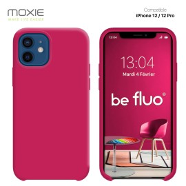 COQUE IPHONE 12/12 PRO FRAMBOISE MOXIE BEFLUOIP12PRRASPBE