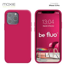 COQUE IPHONE 13 PRO - FRAMBOISE MOXIE BEFLUOIP13PRRASPBE