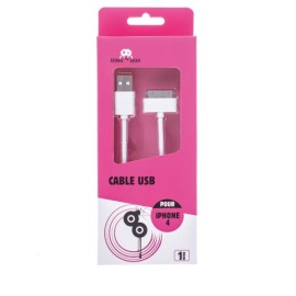 CABLE IPHONE 4 1M BLANC FREAKS AND GEAKS 801113I