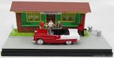 VOITURE MINIATURE MOTOR MAX DIORAMA 1:43 FRAT HOUSE 1955 CHEVY BELL AIR