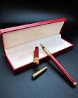 STYLO A PLUME CARTIER TRINITY RED LACQUER PLUME 18K