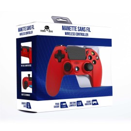 MANETTE FILAIRE PS4 ROUGE FREAKS AND GEEKS 140061F