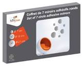 DECO MP GLASS COFFRET DE 7 MIROIRS ADHESIFS RONDS