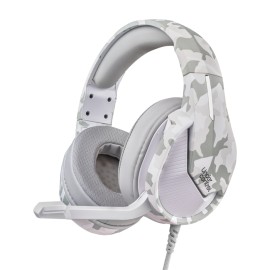 CASQUE FIL CAMO BLANC UNDER CONTROL 1717 PS5 PS4 SWITCH XBOX SERIES ONE