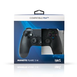 MANETTE PS4 FILAIRE ROUGE  1615