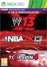 JEU CONSOLE MICROSOFT XBOX 360 TRIPLE PACK 2K SPORT PS3 NBA 2K13 + WWE 13 + TOP SPIN 4