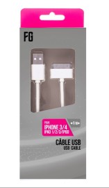 IPHONE 3/4 CABLE 1M BLANC FREAKS AND GEEKS 801113I