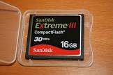 CARTE MEMOIRE SANDISK EXTREME III 16GB