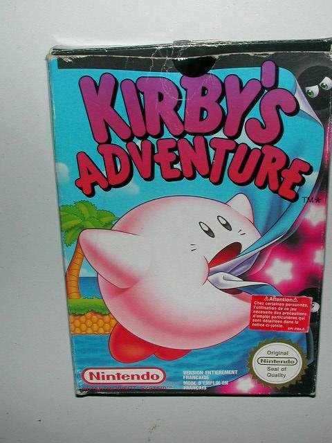 Jeu kirby's adventure