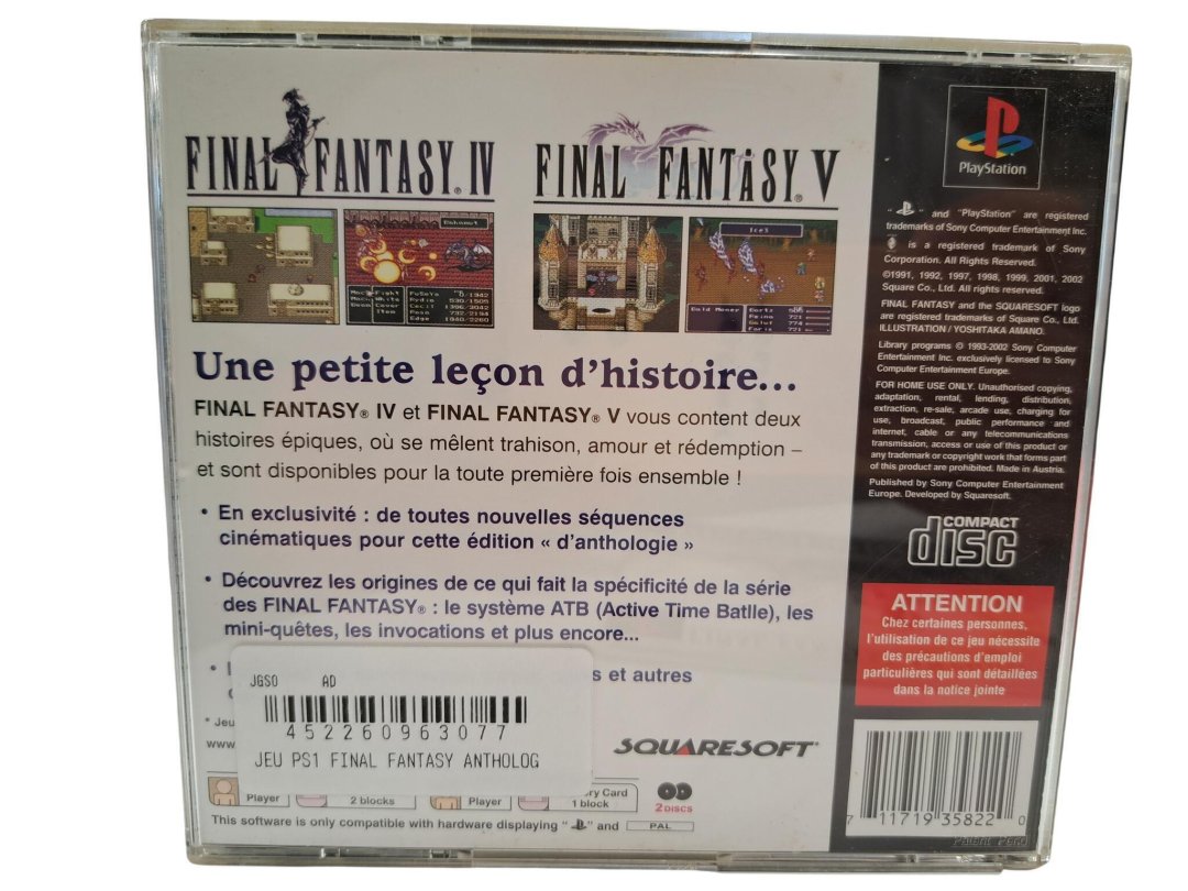 Jeu final fantasy anthology