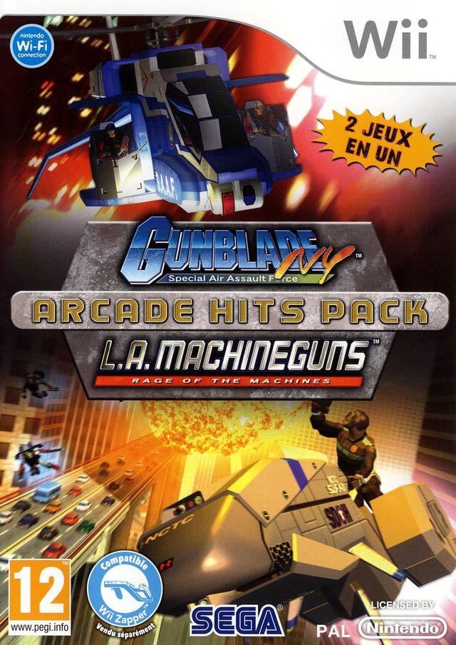Jeu gunblade ny & l.a. machineguns