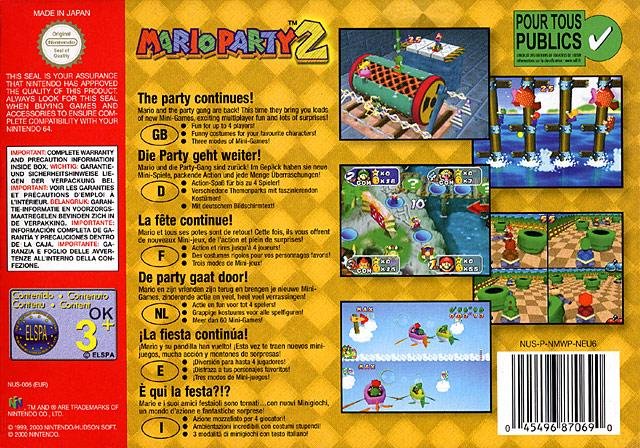 Jeu mario party 2