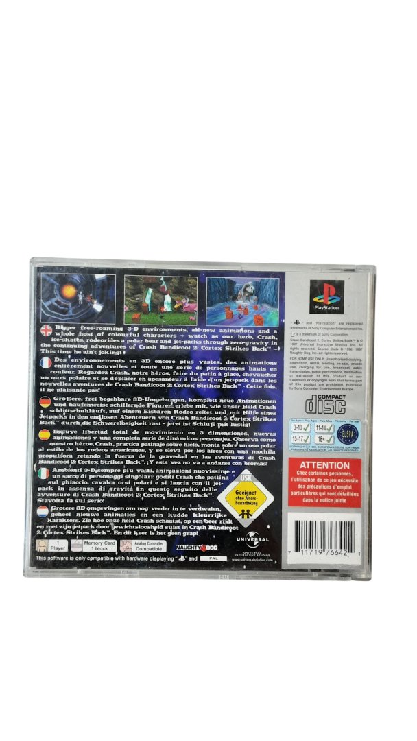 Jeu crash bandicoot 2: cortex strikes back platinum