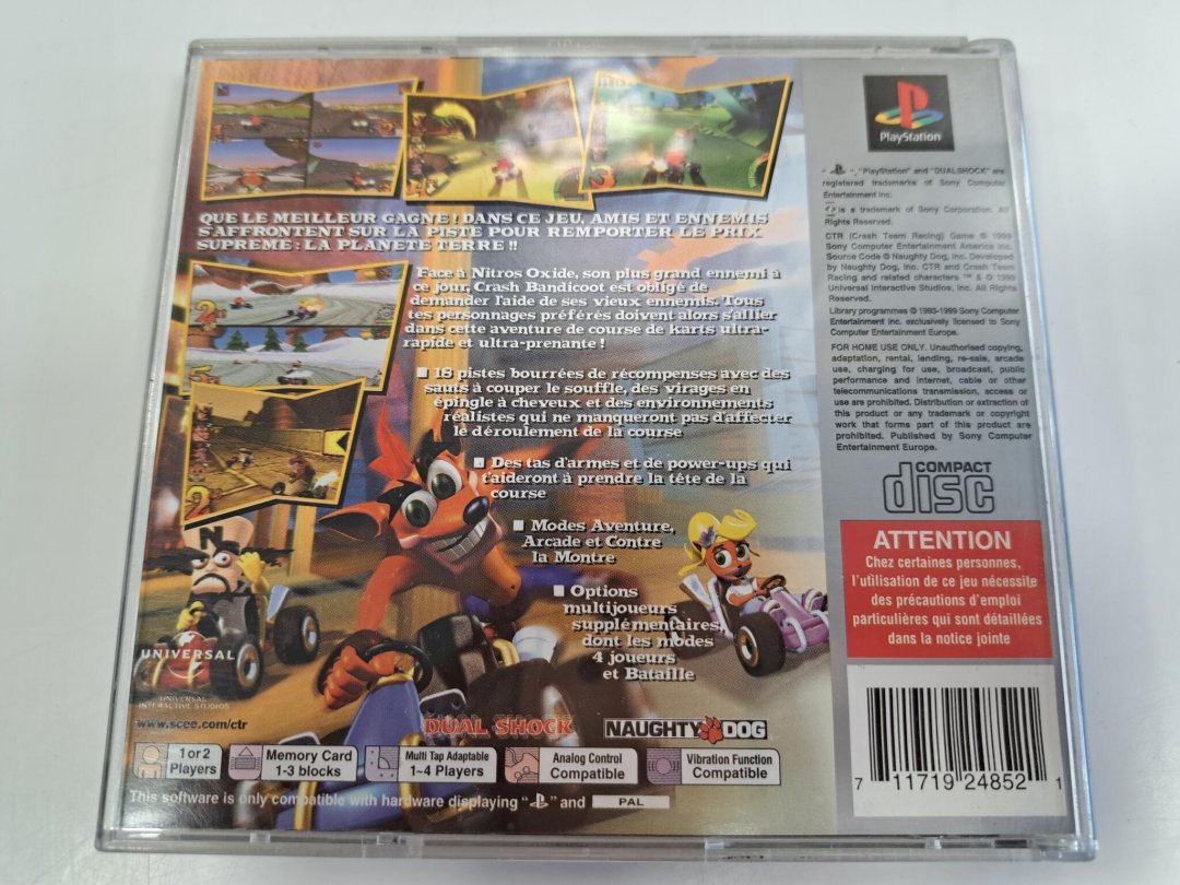 Jeu ctr: crash team racing platinum