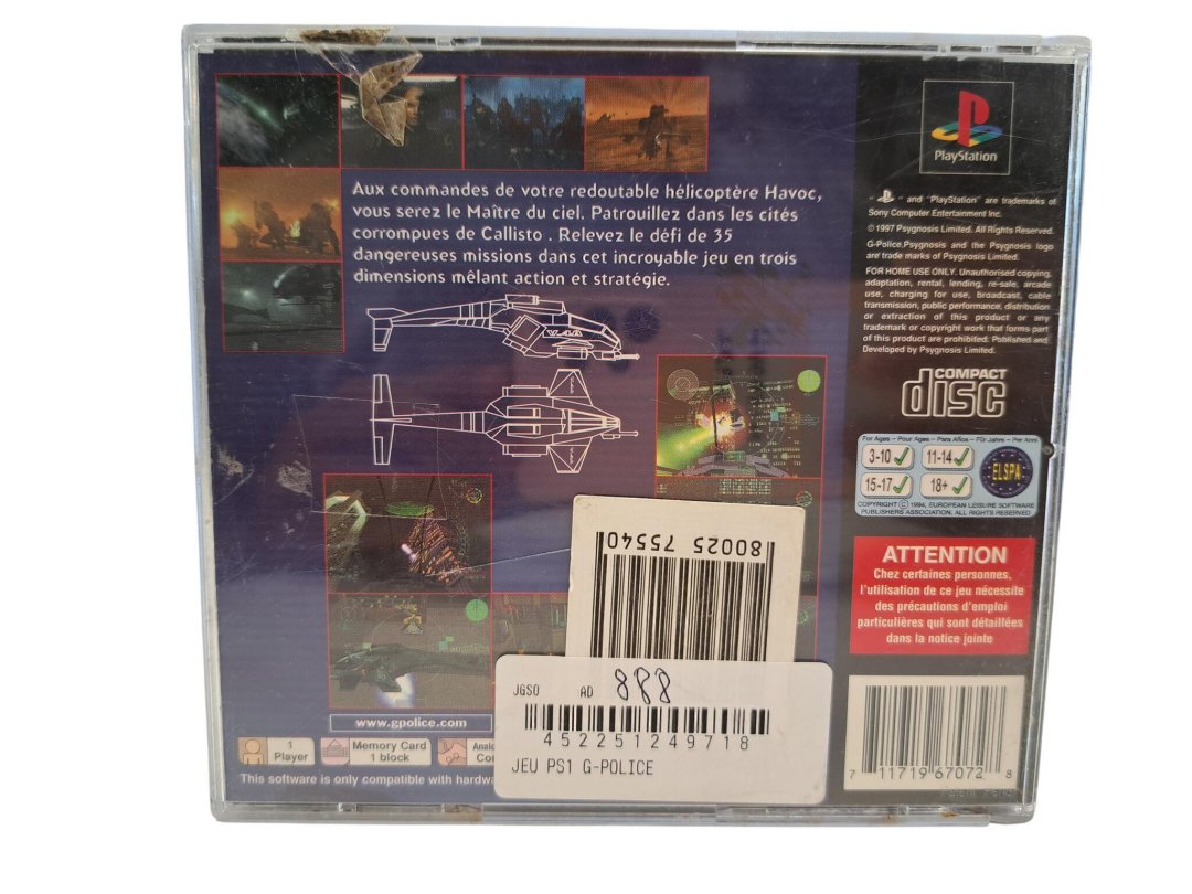 Jeu g-police