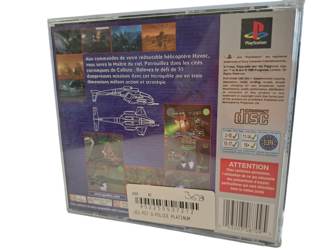 Jeu g-police platinum