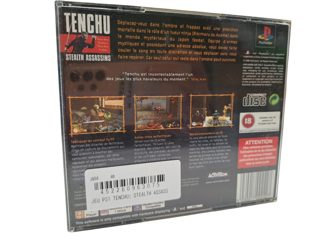Jeu tenchu: stealth assassins