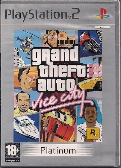 Jeu grand theft auto: vice city (platinum)