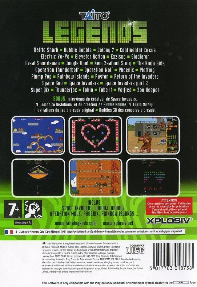 Jeu taito legends