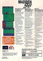 Jeu madden nfl 96