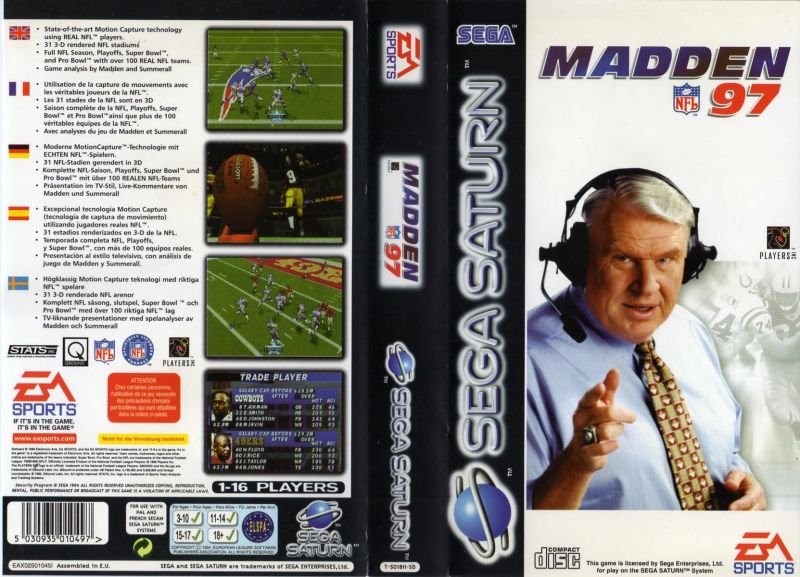 Jeu madden nfl 97