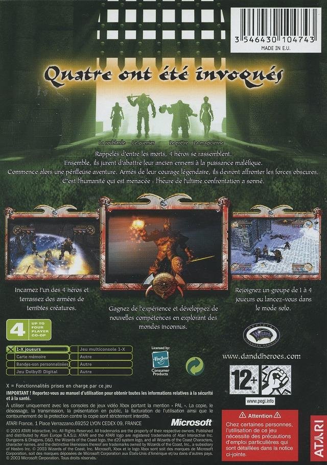 Jeu dungeons & dragons heroes