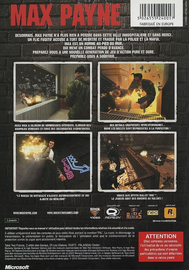 Jeu max payne