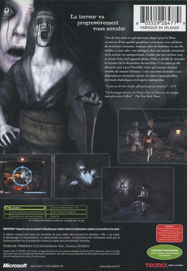 Jeu project zero